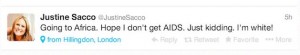 tweet desafortunado Justine Sacco